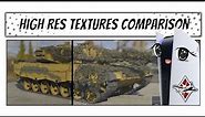 War Thunder PS5 High Resolution Textures Pack Comparison Hangar