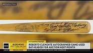 Roberto Clemente bat going up for auction