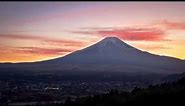 Mt. Fuji at Sunset (Timelapse)