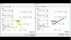 how to change centimeter to inches (Ms word 2019) Tagalog