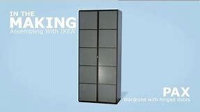 IKEA Pax Wardrobe with Hinged Doors Assembly Instructions