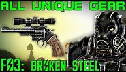 Fallout 3: Broken Steel - Unique Armor & Weapons Guide (DLC)