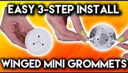 Unbelievably EASY 3-Step Cable Management - ECHOGEAR Winged Mini-Grommets