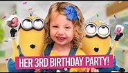 Minion Theme Birthday Party | Layla Turns 3!