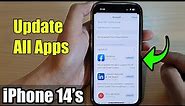 iPhone 14/14 Pro Max: How to Update All Apps