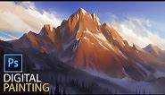 Winter Mountain: Complete Digital Painting Process