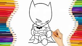 BATMAN Coloring For Kids And Toddlers||Batman Coloring Pages||How To Coloring Batman