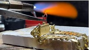 Make a men's 18k gold bracelet | Jewelry Making