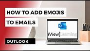 How to add emojis to emails in Outlook