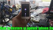 How to Restore or update iphone 5s ios 10.2.1 offline mode with itunes