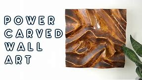 DIY Power Carved Wall Art | woodworking how to