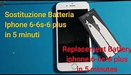 Come sostituire batteria iphone 6 6s 6 plus in 5 minuti