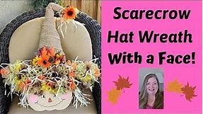 Scarecrow Hat With a Face ~ Fall DIY