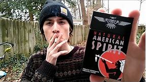Smoking an American Spirit Black Cigarette - Review