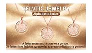 GELVTIC Rose Gold Initial Letter Necklace for Women Girls