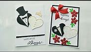 2 Simple and Cute Wedding Anniversary Card Ideas/Handmade Wedding Anniversary Cards/Wedding Cards