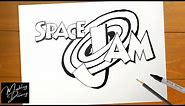 How to Draw SPACE JAM Logo Step by Step