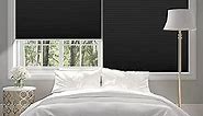 Zerbonlife Blackout Cellular Shades,Cordless Honeycomb Blinds with 1.5'' Single Cell, Room Darkening Pleated Shades for Living Room,Bedroom,Bathroom,Office,27inches Wide,CEL27BK50C