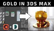 Gold material in 3ds Max - simple method