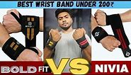 BOLDFIT wrist band Vs NIVIA wrist band | Which one's better?? |