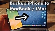 2023: Backup iPhone to MacBook or iMac (Full Backup Super Easy)