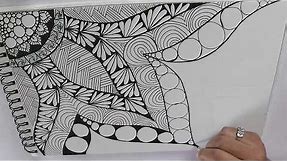 zentangle art for beginners || Doodle patterns || Zen-doodle