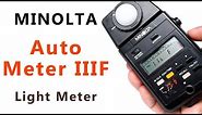 How to Use Light Meter Minolta Auto Meter IIIF, Incident Light-Meter Review