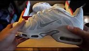 Nike Air Max Plus Hyperfuse "White/Wolf Grey" Unboxing and On Feet