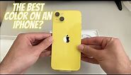 iPhone 14 Plus in Yellow Unboxing - All new iPhone color!