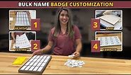 Bulk Name Badge Customization | Sublimating Unisub Products With Jigs