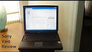"Vintage" 2002 Sony Vaio PCG-FXA53 Review and features