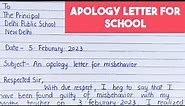 Apology letter to school principalfor misbehavior#apologyletter #apologylettertoschool#letterformat
