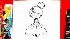 Vẽ công chúa cute | Cách vẽ công chúa đơn giản dễ thương | Vẽ công chúa đẹp nhất