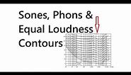 Sones, Phons and Equal Loudness Contours - Easy Acoustic Theory!!