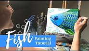 Painting a Colorful Fish Learning Scales Technique