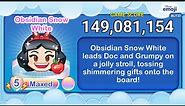 Disney Emoji Blitz OBSIDIAN SNOW WHITE (L5) - Snow White - Crystal Emoji - v57