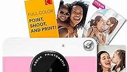 KODAK Printomatic Digital Instant Print Camera - Full Color Prints On ZINK 2x3" Sticky-Backed Photo Paper (Pink) Print Memories Instantly
