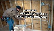How to bend and install electrical conduit