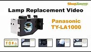 Panasonic DLP TV Repair - Replacing & Installing TY-LA1000 DLP Lamp - How to Fix DLP TVs