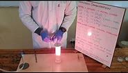Reaction of a Metal (Lithium) with Oxygen and a Metal Oxide (Lithium Oxide) with Water