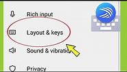 Microsoft Swiftkey | Layout & keys Settings