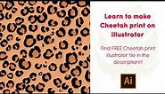 How to make Cheetah Print Illustration on Adobe illustrator - Tutorial