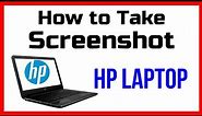 How To Take a Screenshot in Hp Laptop