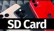 Does iPhone 11 have SD Card?