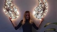 💗Mother's Day Gift -Angel Wings Metal Wall Art With LED Lights