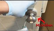 Open box and install Kwikset door know with Microban