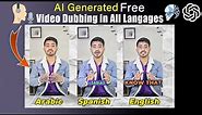 AI Video Dubbing - Translate Any Video In Any Language - it will even copy your voice
