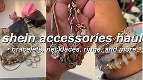 Shein Accessories Haul: bead bracelets, charm bracelets, rings, Airpod case, necklaces and more