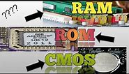 What is RAM ROM and CMOS ? | difference between RAM and ROM