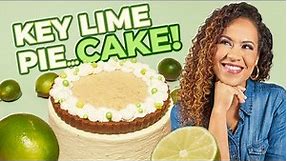 This Cake Tastes Like A GIANT KEY LIME PIE! | Simple Decorating Trick! How To Cake It -Yolanda Gampp